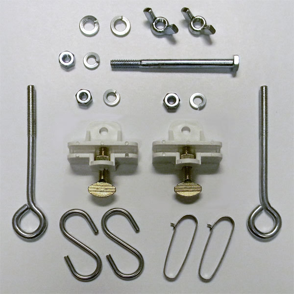 Real Estate Sign hardware Kit for White Aluminum Sign Post